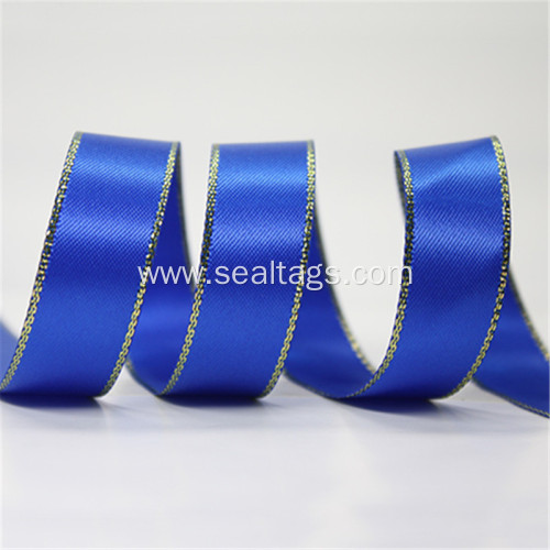 Single Face Slited Edge Polyester Satin Ribbon